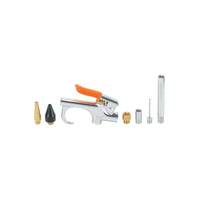 Juego De Pistola Sopleteadora C/2 Boquillas Y 4 Accesorios Truper 19078