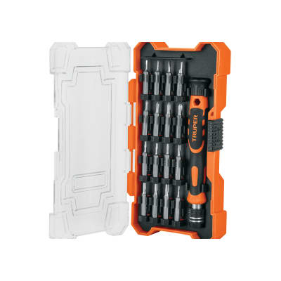 Juego desarmador joyero con 16 puntas Truper 14159