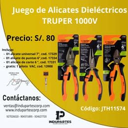 ALICATES DIELECTRICOS PACK-3