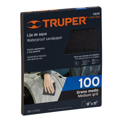 Lija De Agua Grano 100 11619 Truper1