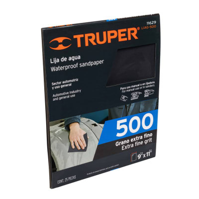 Lija De Agua Grano 500 Truper 11629