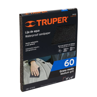 Lija De Agua Grano 60 Truper 116461