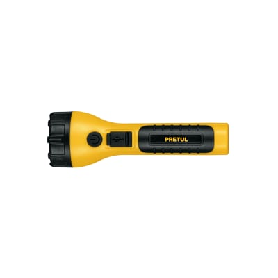 Linterna Plástica Recargable Led, 120 Lm Pretul 26101