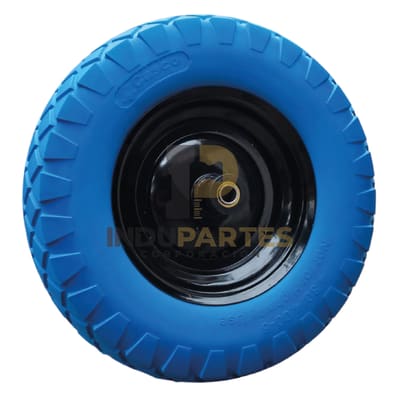 Llanta Antipinchazo 4.8 X 4.0 Con Aro 8 Para Carretilla Casco1