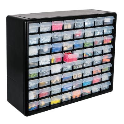 Organizador De Plástico 64 Gavetas Truper 10895