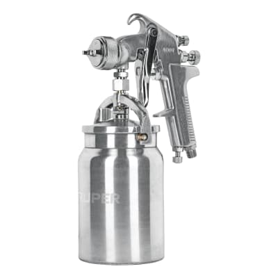 Pistola Para Pintar Succión Hvhp Vaso Aluminio 1.8Mm Con 3 Perillas Truper 14085