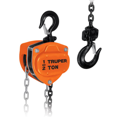 Tecle con Cadena 3M X 1/2Ton Truper 16823