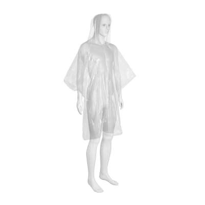 Poncho Desechable Para Lluvia Pretul 270891