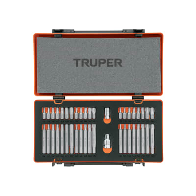 Juego De  Adaptadores y Bits 42 Piezas Truper 178091