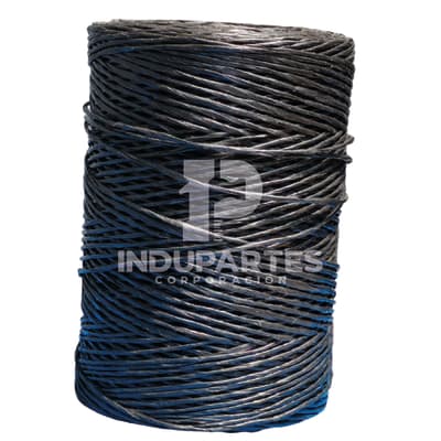 Rafia Torcida Una Hebra Color Negro Anti UV