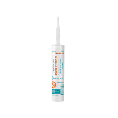 Silicona Blanca 280ml Antihongos Para Baños Truper 185661
