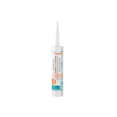 Silicona Transparente 280ml Antihongos Para Baños Truper 18565