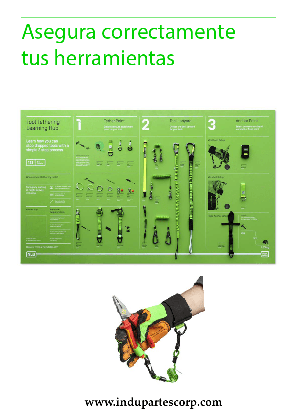 Cuerda Para Atar Herramientas tipo Lazo Conector 