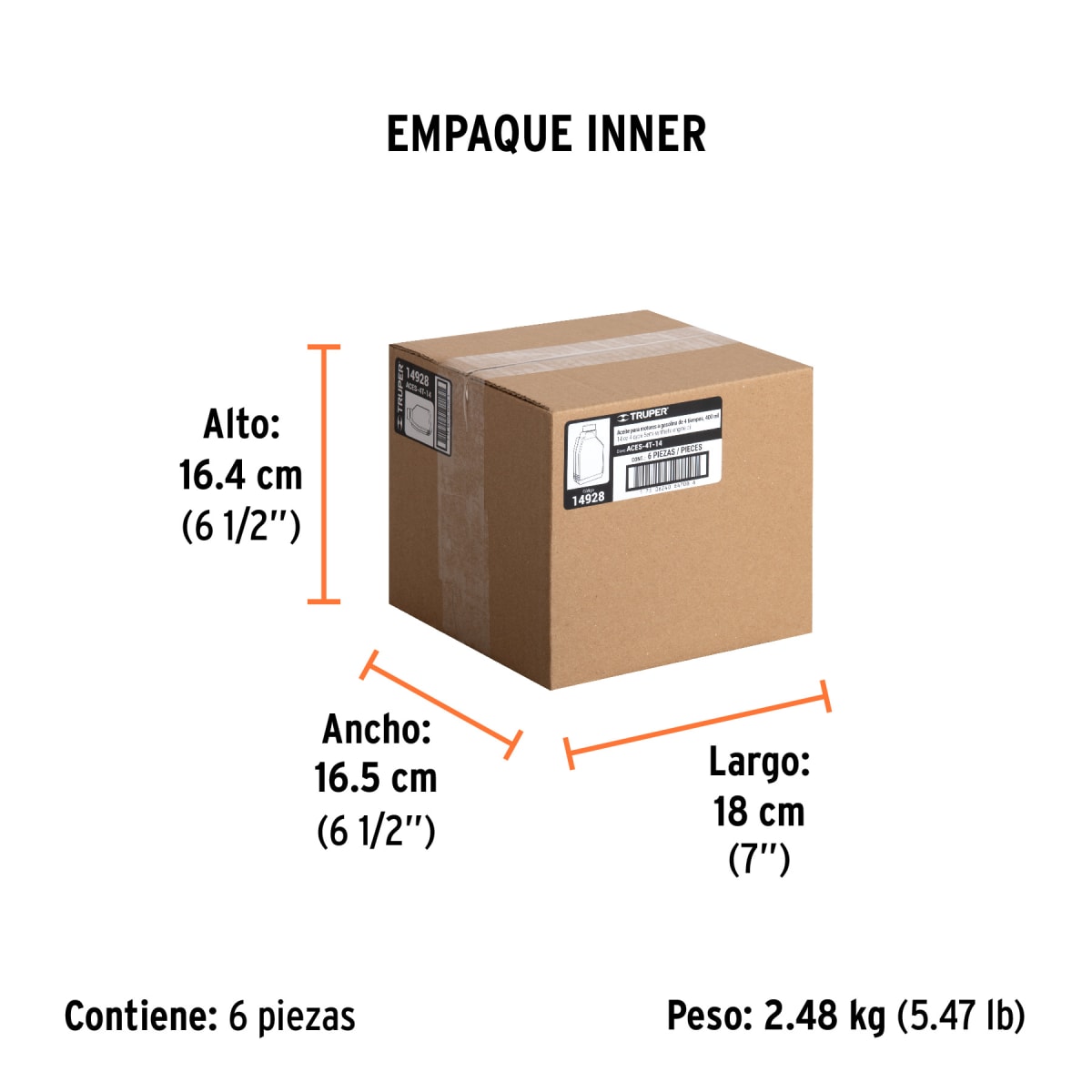 Aceite Semi-Sintético Para Motor De 4 Tiempos 400 Ml Truper 149283