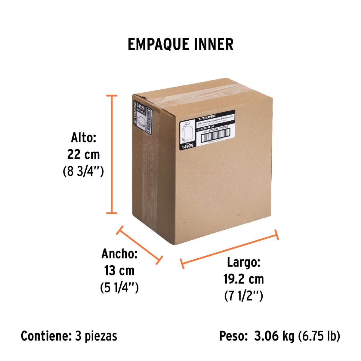 Aceite Semi-Sintético Para Motor De 4 Tiempos 946 Ml Truper 149294