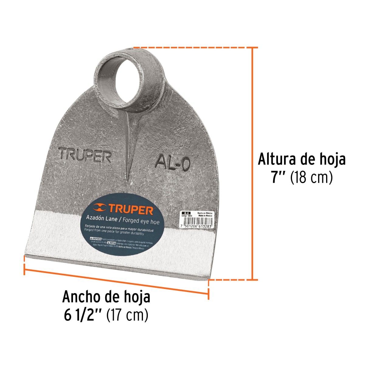 Azadón Lane # 0 De 1.6 lb (0.7 kg) Sin Mango Truper 106003