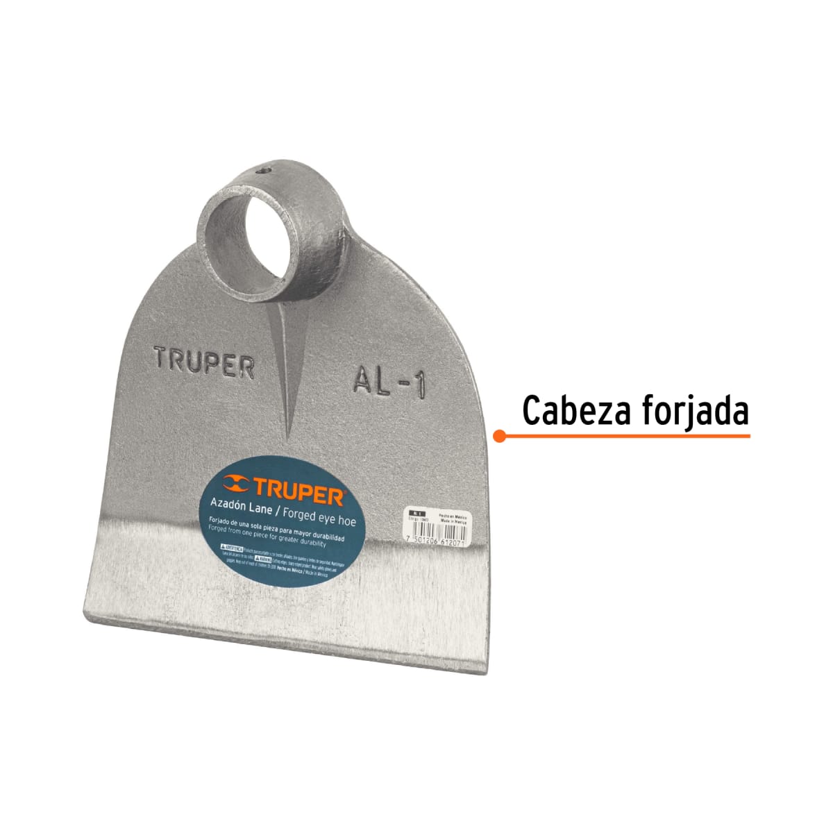 Azadón Lane # 1 De 1.8 lb (0.8 kg) Sin Mango Truper 106032