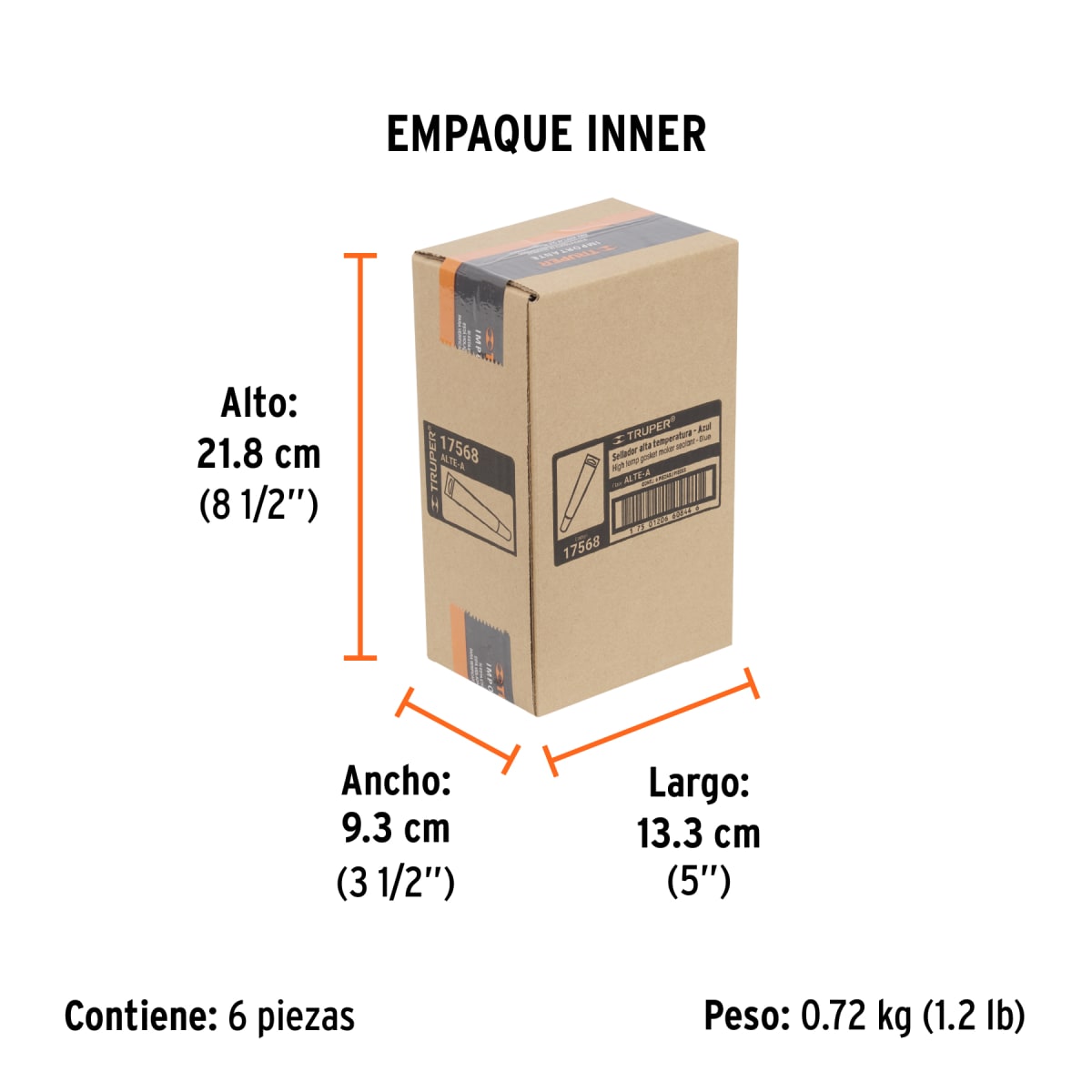 Silicona Azul RTV Para Alta Temperatura Truper 175683