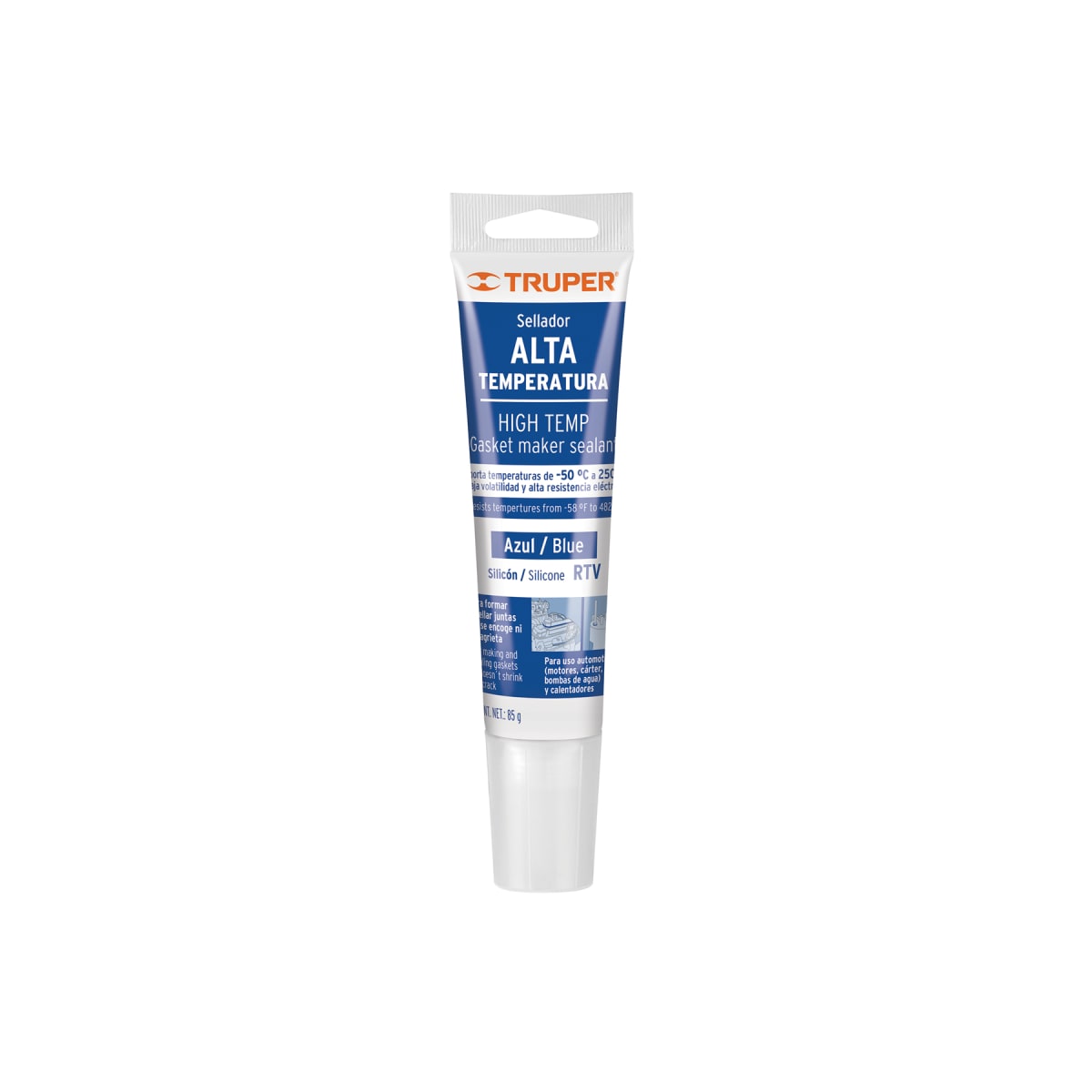 Silicona Azul RTV Para Alta Temperatura Truper 17568 0
