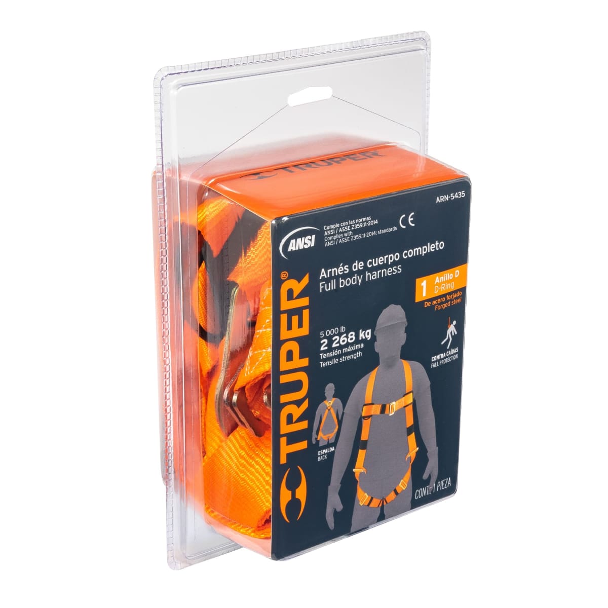 Arnés De Cuerpo Completo De 1 Anilla y 3 Hebillas Truper 144323