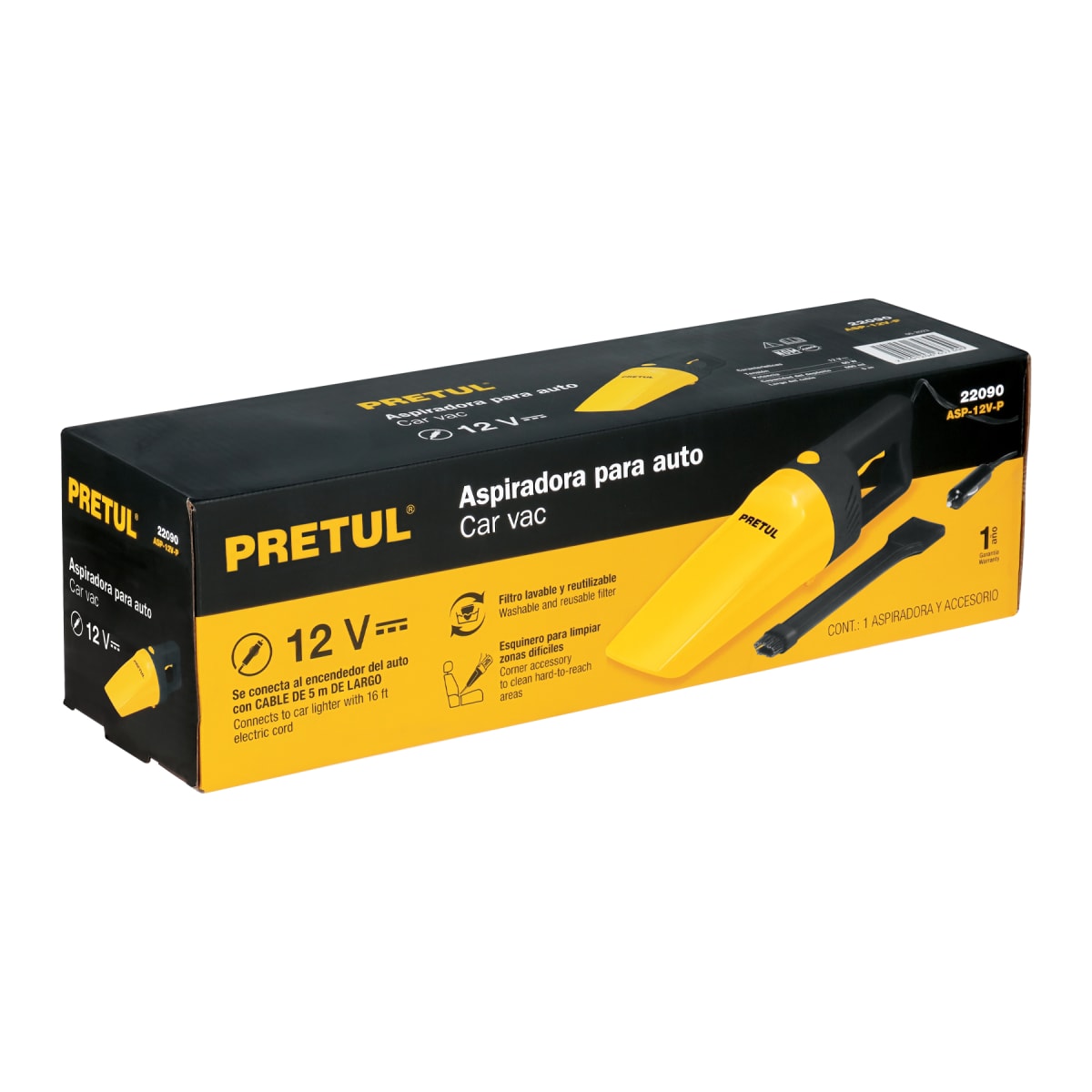 Aspiradora para auto 12 V 22090 Pretul4