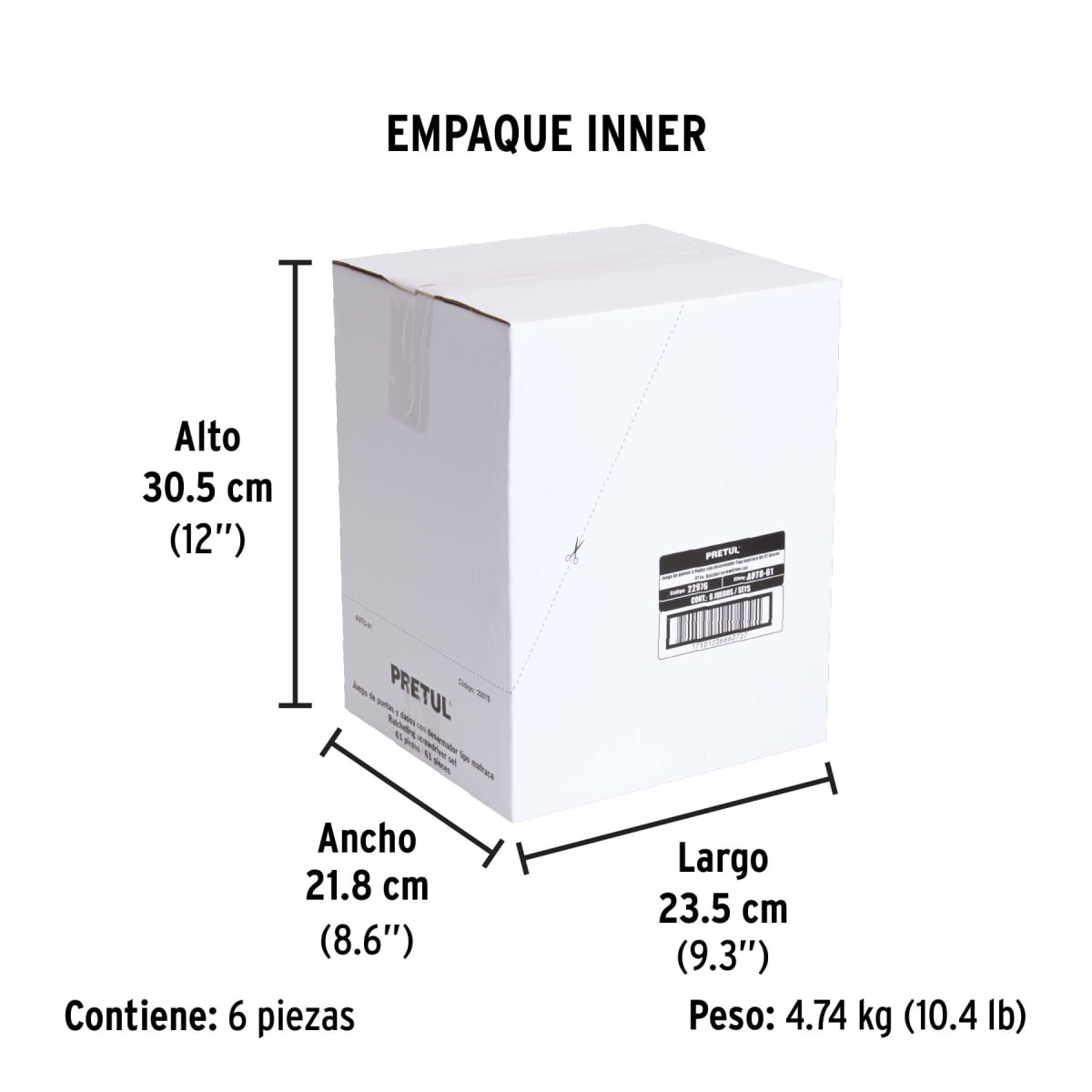 Juego De Herramientas 6 Piezas Pretul 229765