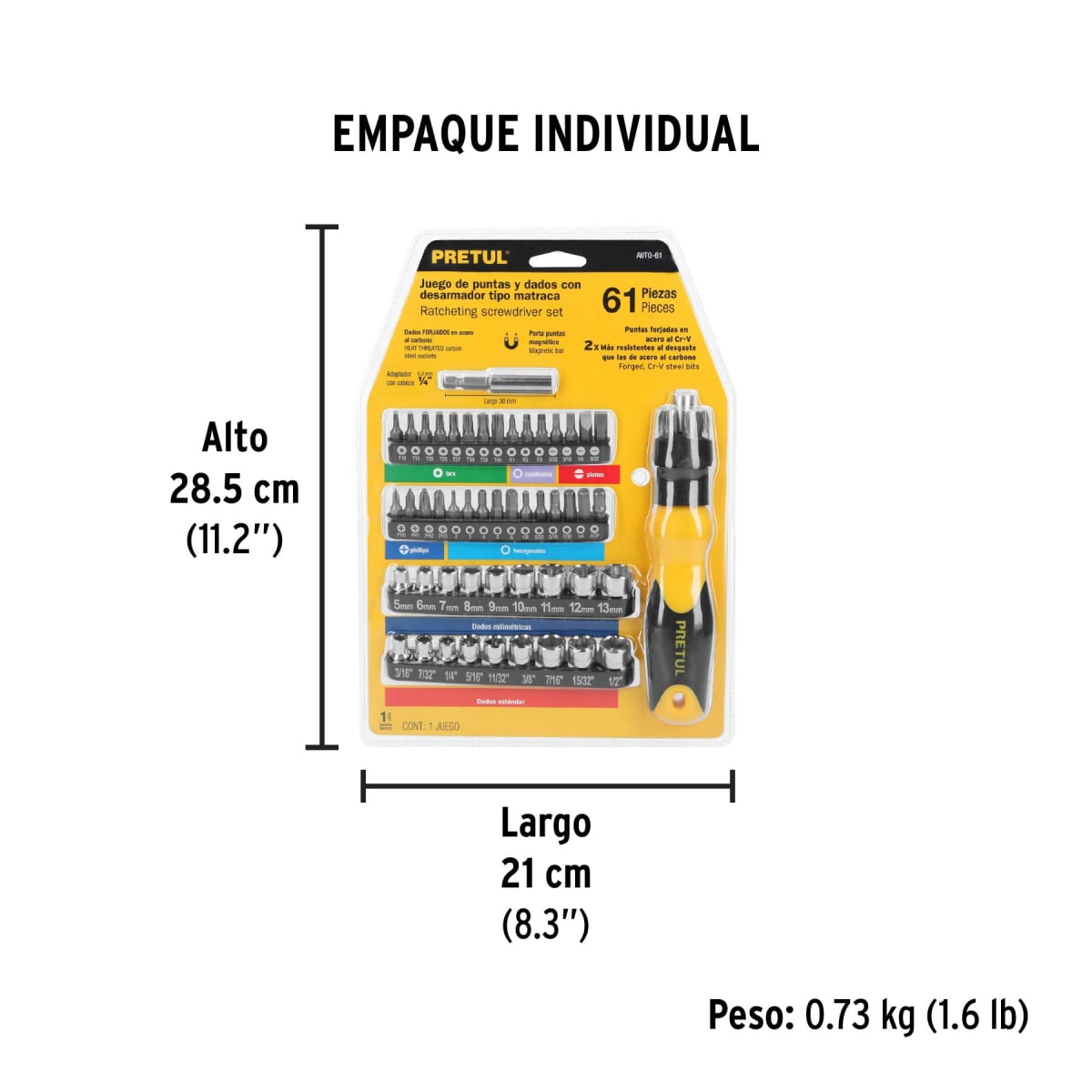 Juego De Herramientas 6 Piezas Pretul 229764
