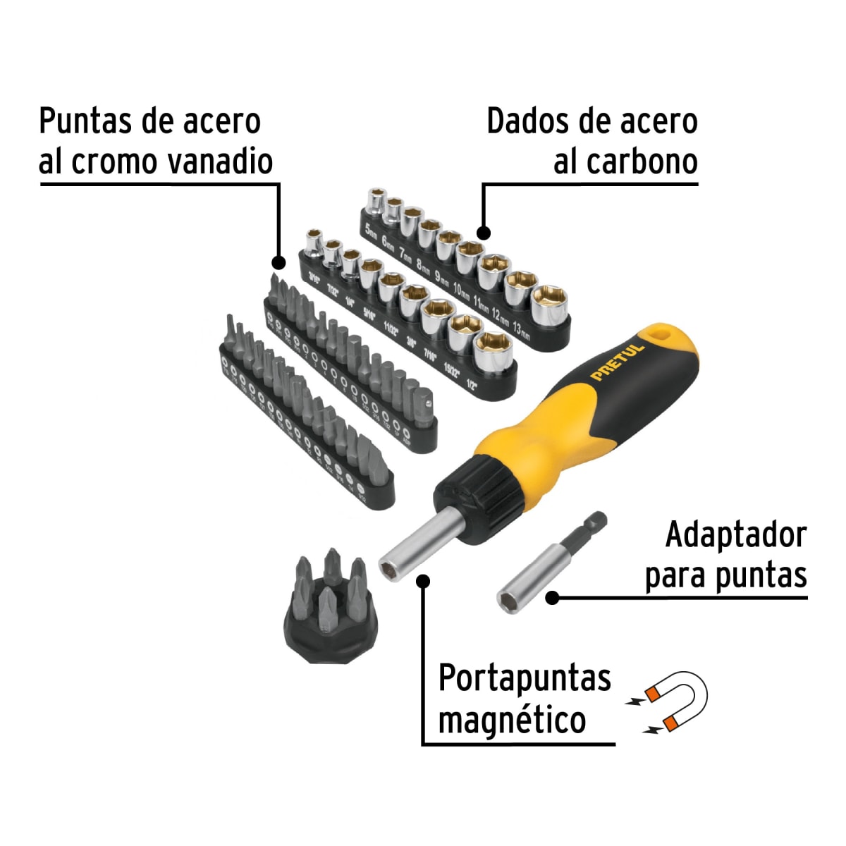 Juego De Herramientas 6 Piezas Pretul 229762