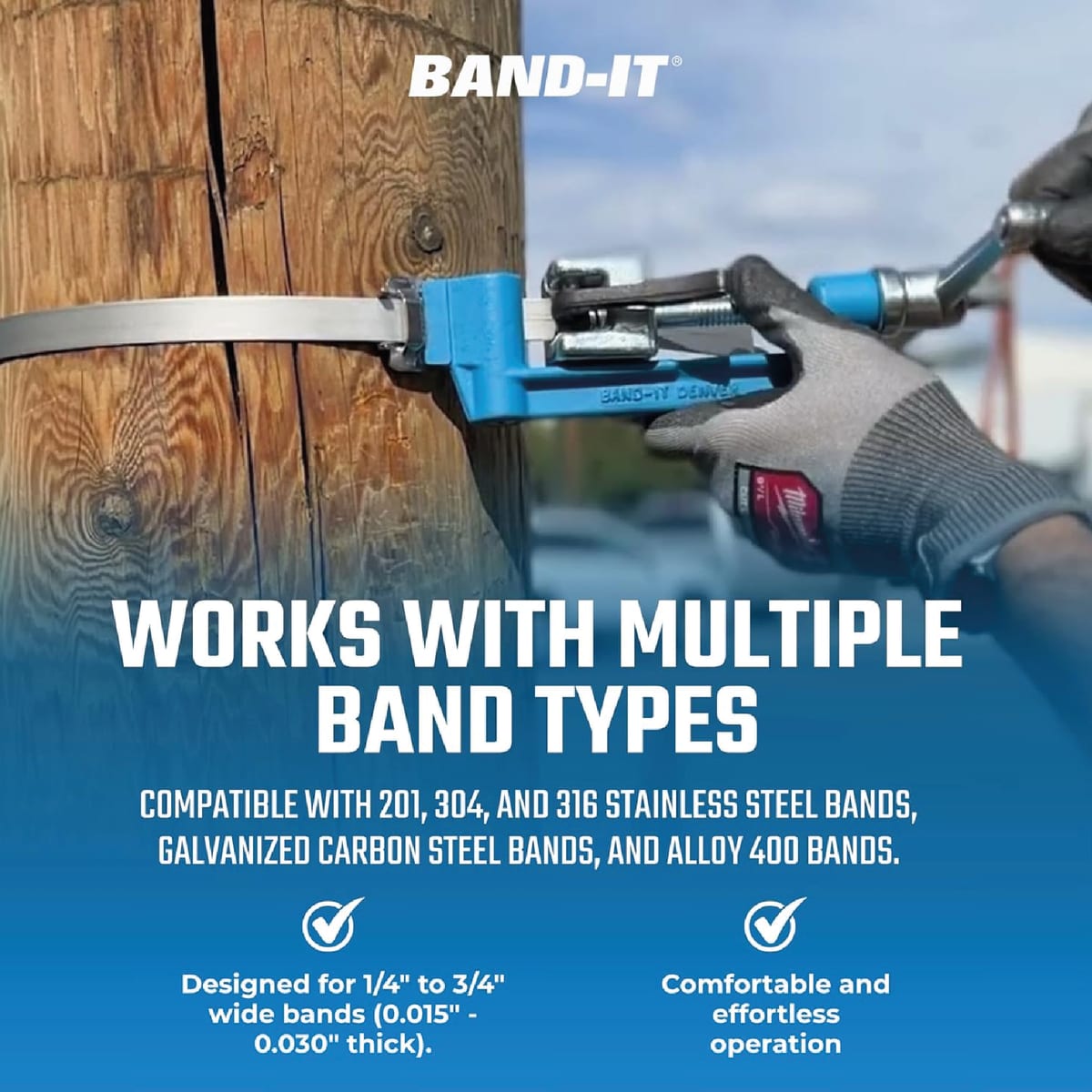 Enzunchadora Manual Band-it Para Fleje Metalico 1/4