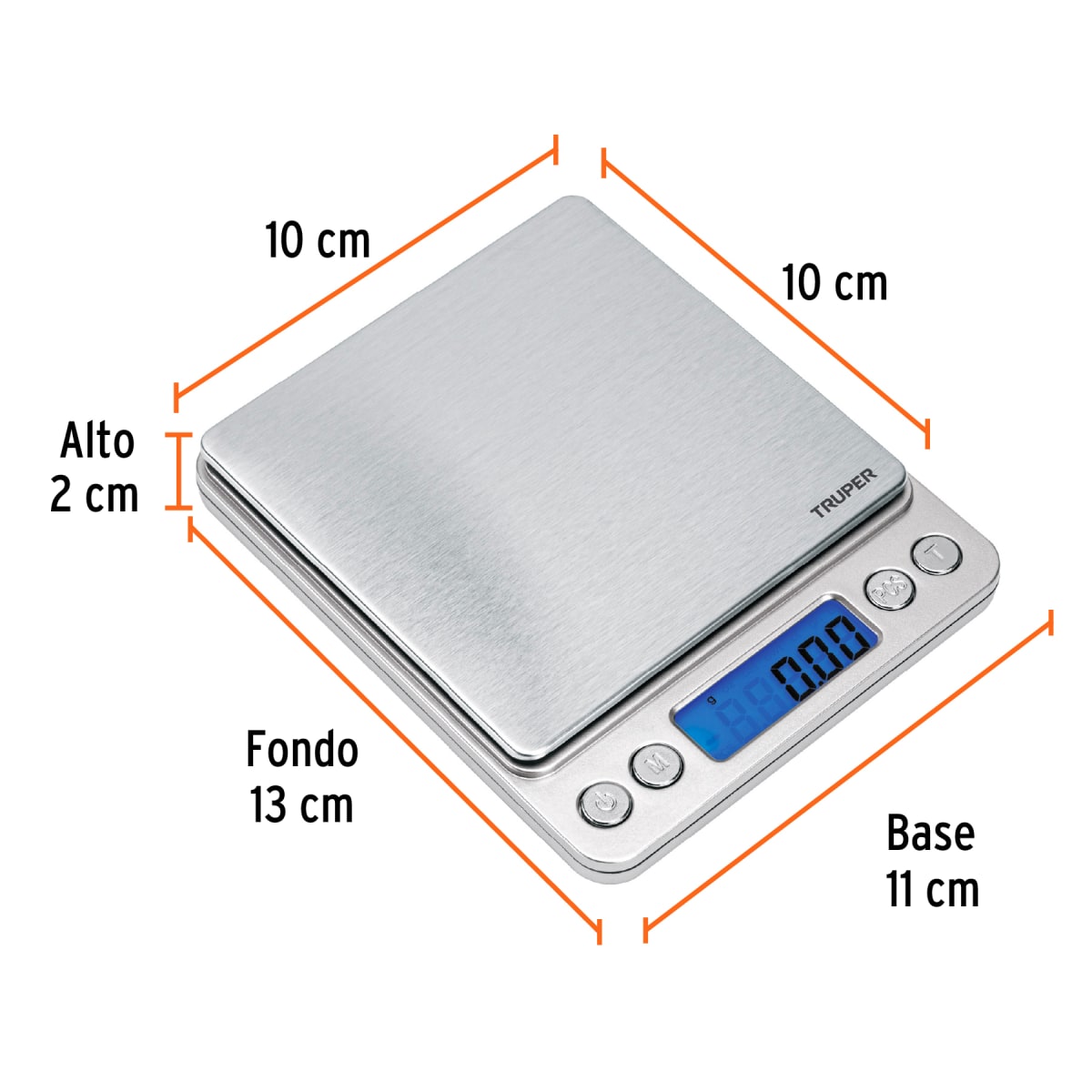 Balanza Digital De Precisión 500 Gramos Truper 1023162
