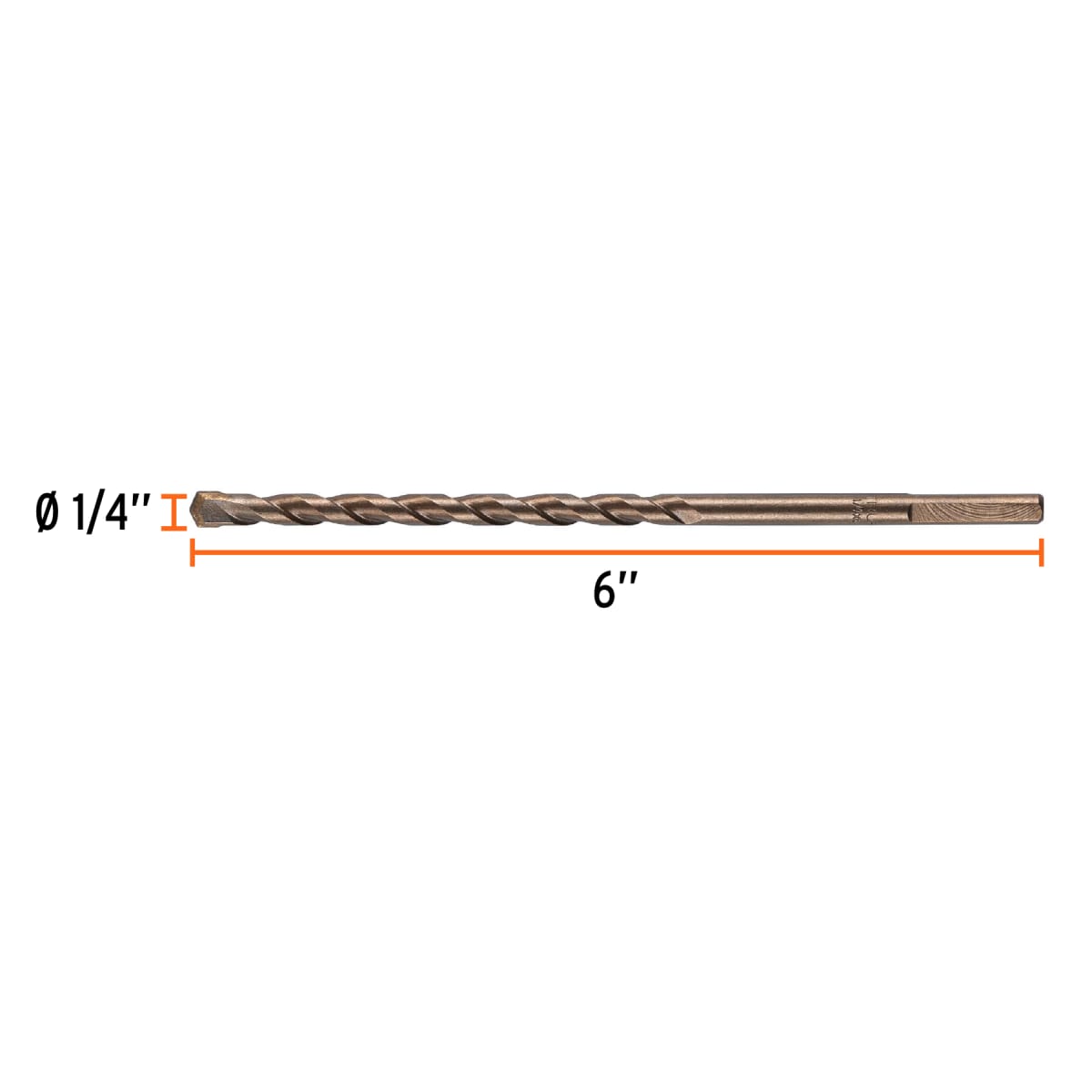 Broca Para Concreto 1/4 x 6' - 20 Piezas Truper 112062