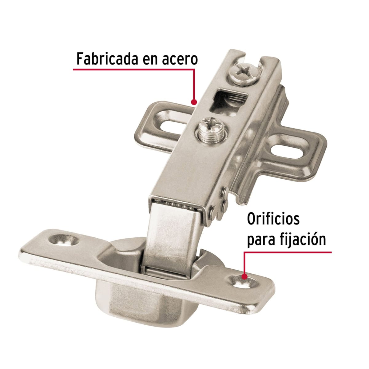 Bisagra Cangrejo Lateral 35 Mm X 2 Unidades Hermex 431573
