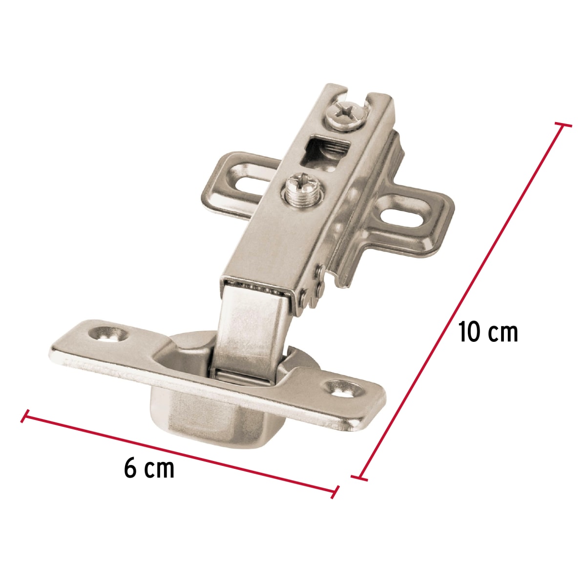 Bisagra Cangrejo Lateral 35 Mm X 2 Unidades Hermex 431574