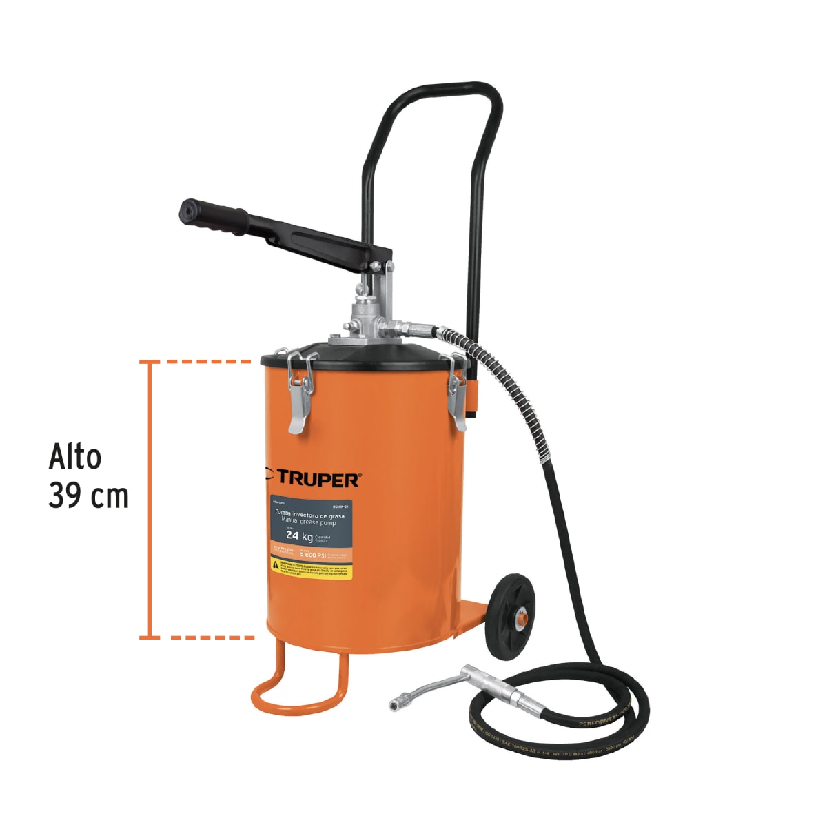 Bomba Inyectora De Grasa 24 Kg 16850 truper2