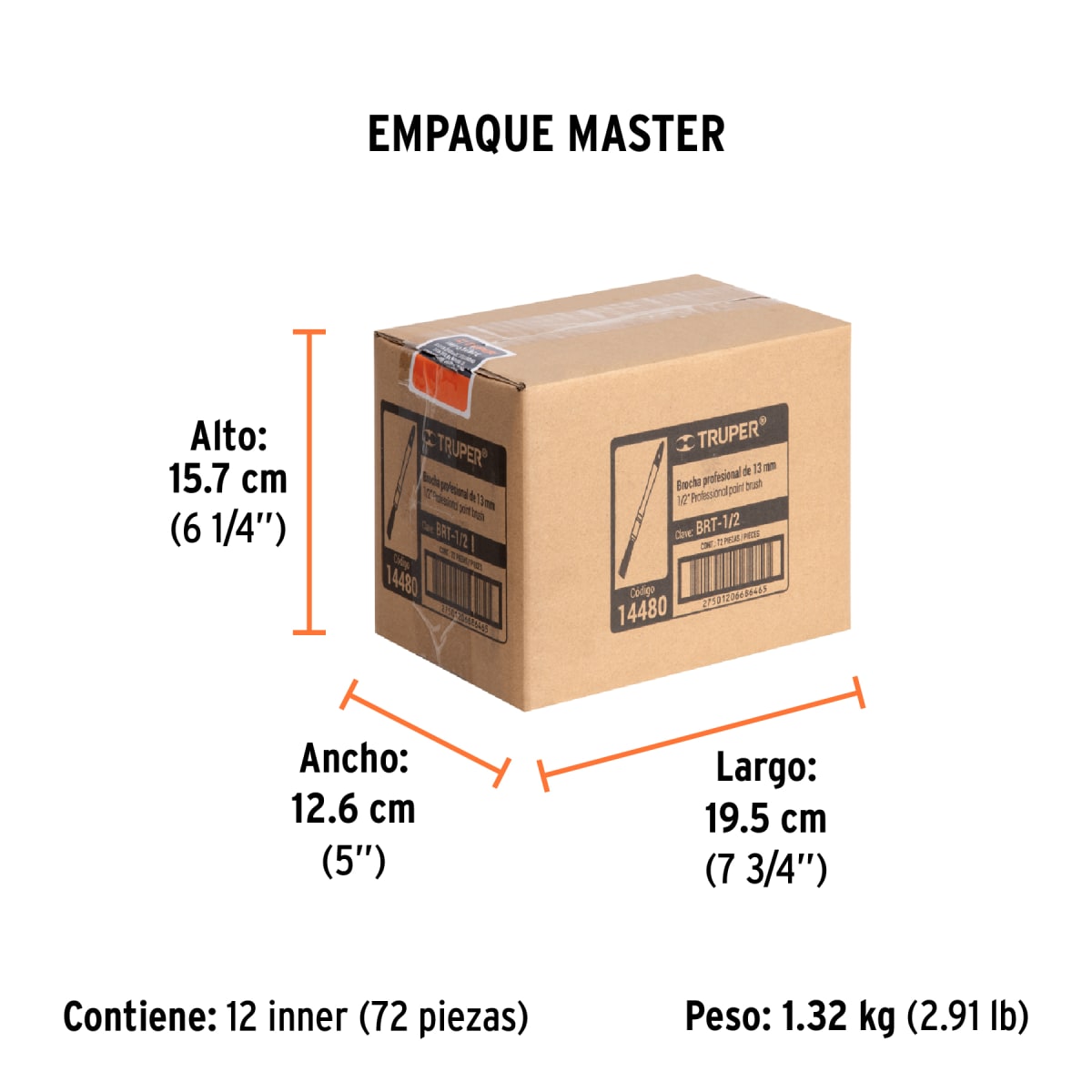 Brocha Profesional 1/2