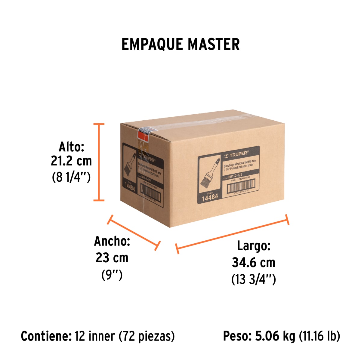 Brocha Profesional 2-1/2