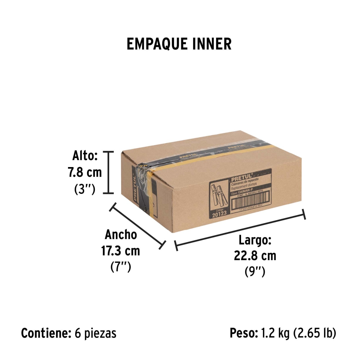 Pinzas Cocodrilo Para Cable De Batería 125 Amp Pretul 201235