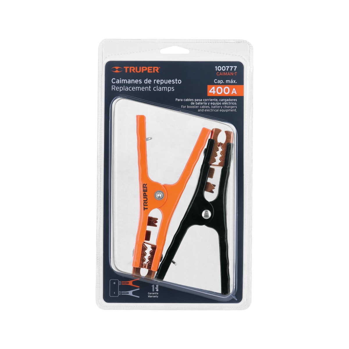 Pinzas Cocodrilo Para Cable De Batería 400 Amp Truper 1007774