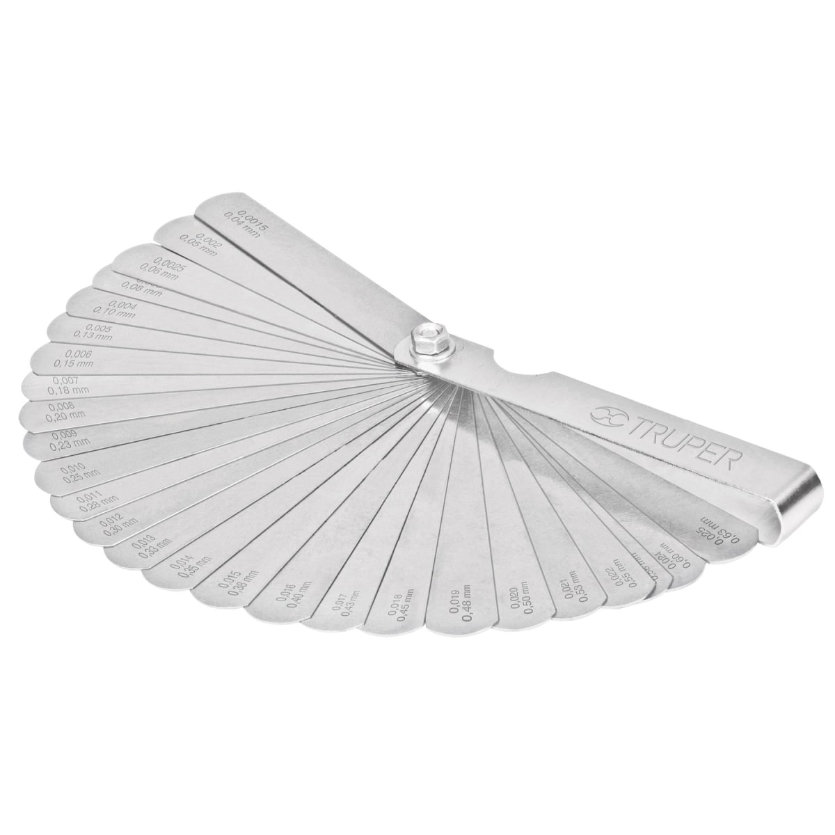 Calibrador De Bujías y válvulas 26 hojas STD / MM Truper 14396 0