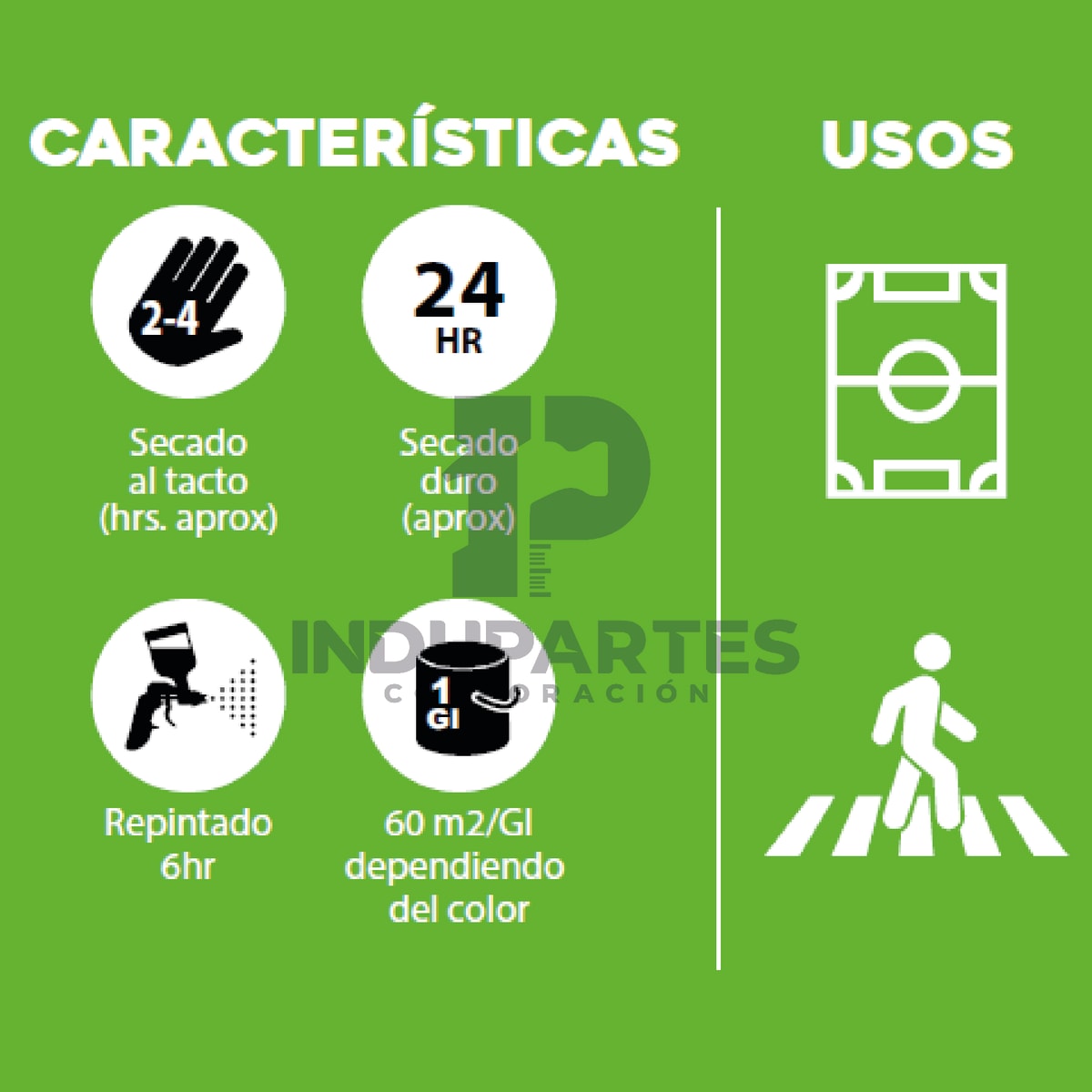 Pintura Para Losa Deportiva Cancha Paquete  de 4 Gl (3.785 L.)3