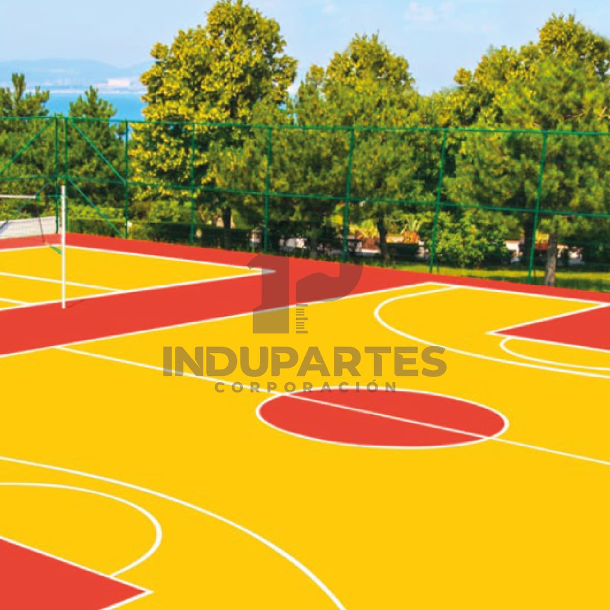 Pintura Para Losa Deportiva Cancha Color Amarillo PLA-20202