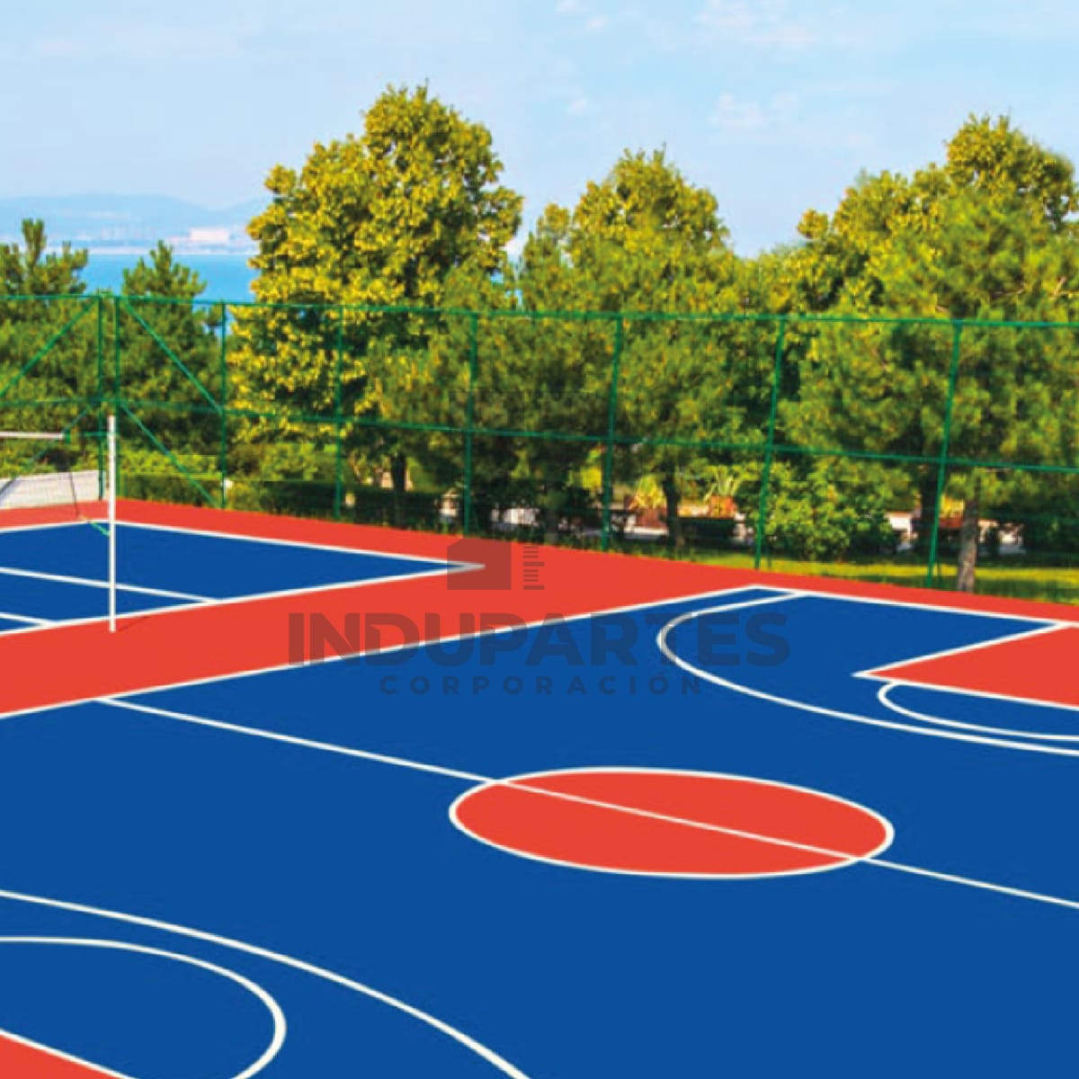 Pintura Para Losa Deportiva Cancha Color Azul Ultramar PLA-56502