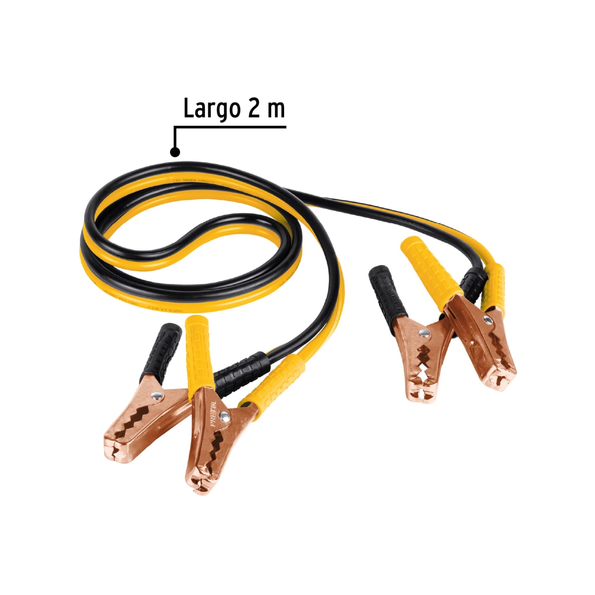 Cables pasa corriente de bateria 10 awg 2 Mts Pretul3