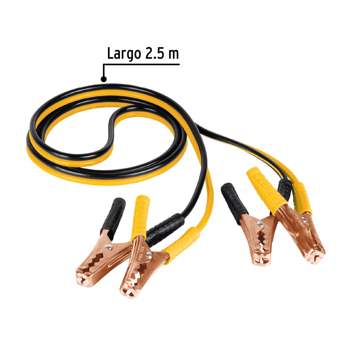 Cables pasa corriente de bateria 10 awg 2.5 con funda Pretul 228083