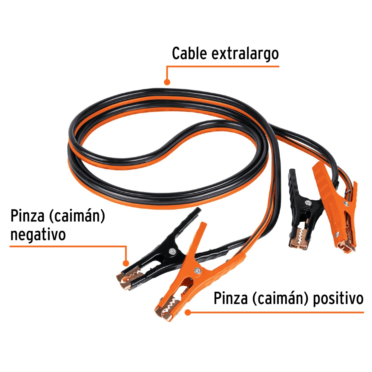 Cables Pasa Corriente De Bateria 6 AWG 3.5 Mts Con Funda Truper 175443