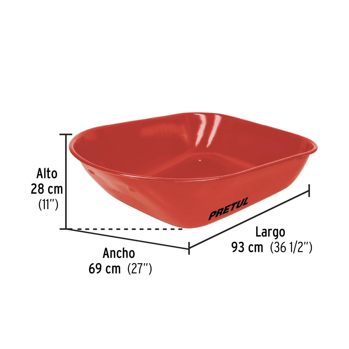 Carretilla con llanta neumática reforzada 20627 Pretul2