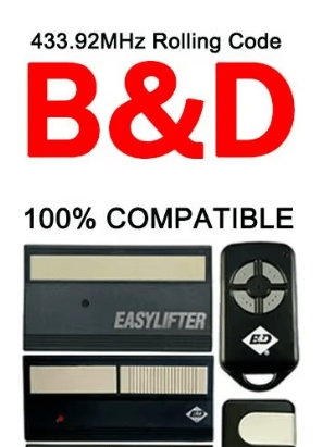 Control Remoto Para Puerta De Garaje Easylifter Econolif Cad4 Cad5 Cadp B&D4