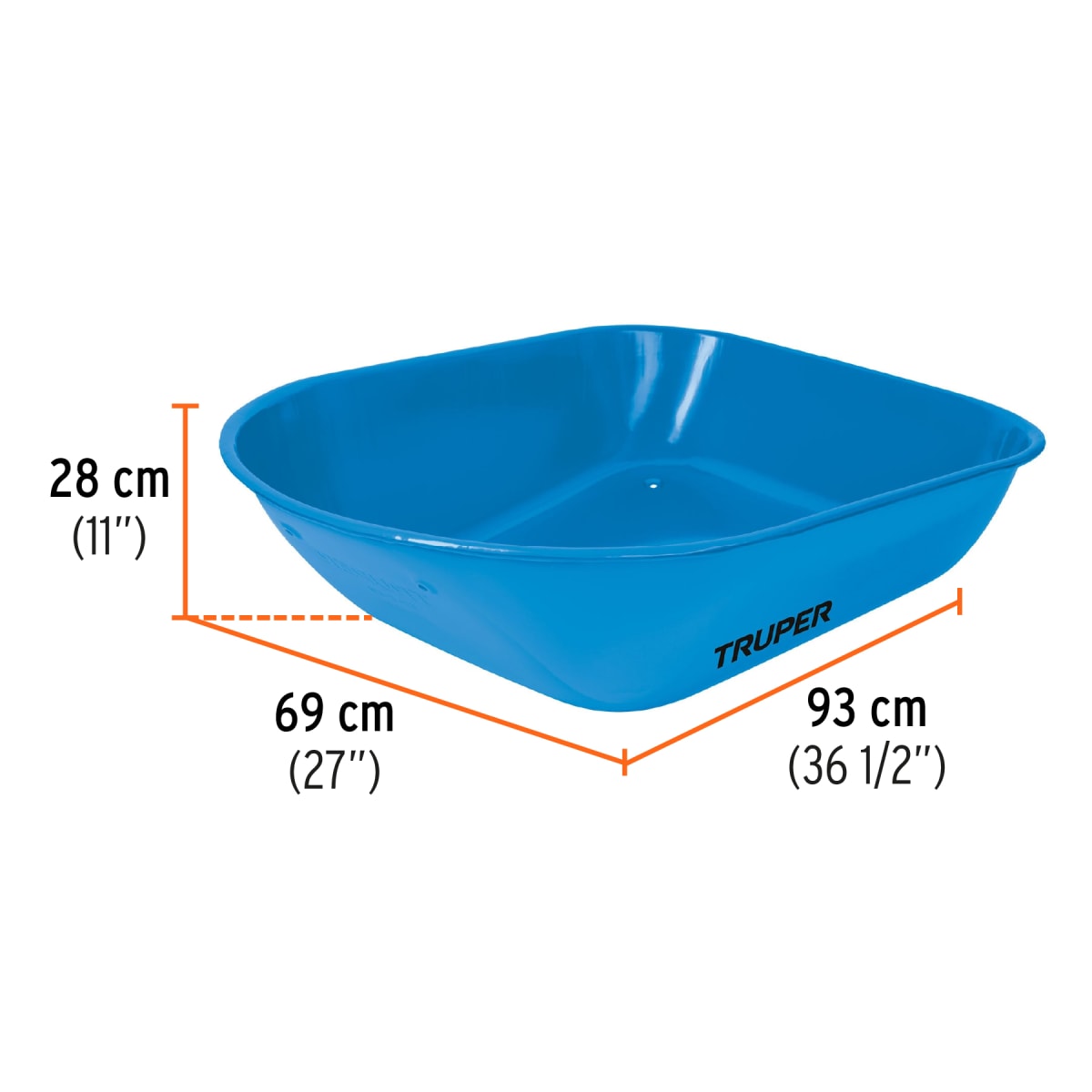 Carretilla Tipo Buggy 5.5 ft3 Llanta Neumática Reforzada Truper 117522