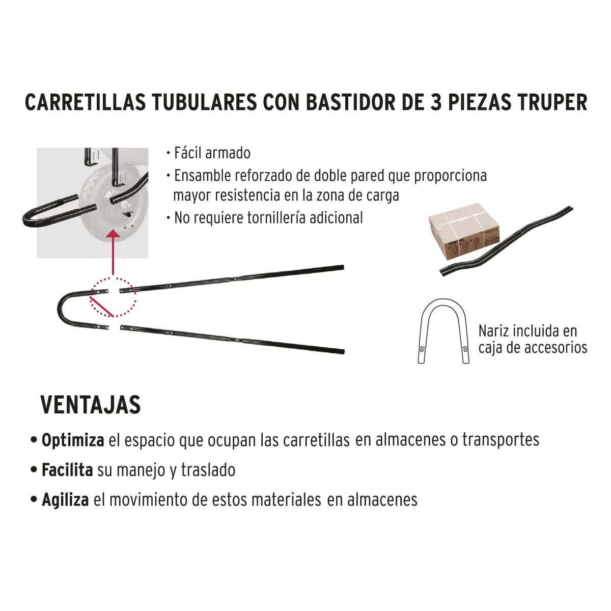 Carretilla Tipo Buggy 6 ft3 Súper Reforzada 100417 Truper6