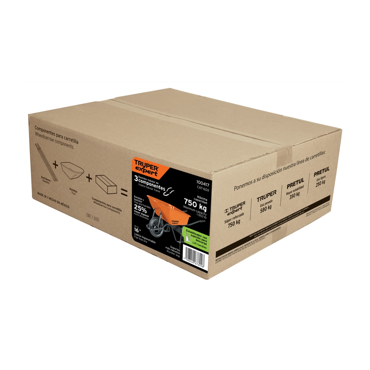 Carretilla Tipo Buggy 6 ft3 Súper Reforzada 100417 Truper7